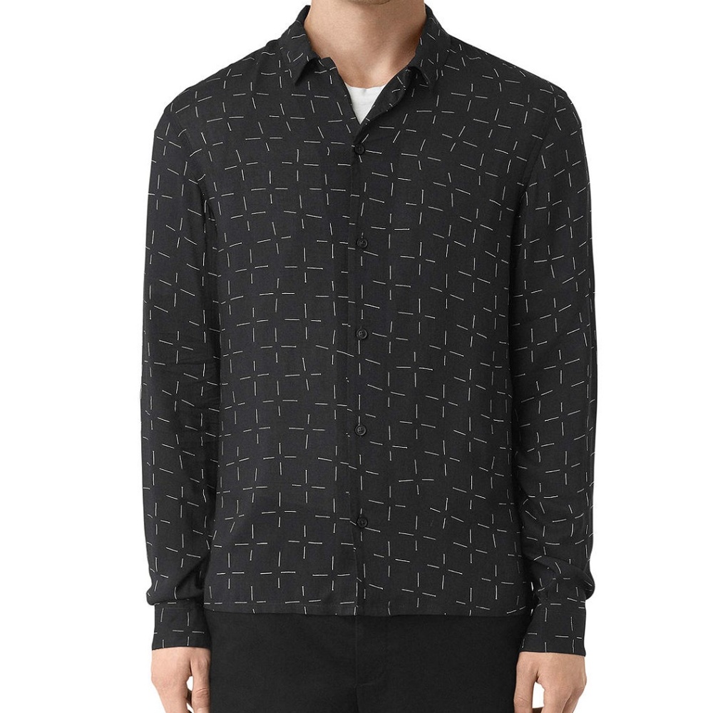 All Saints Needles Long Sleeve Shirt